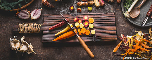 Vielfältige Auswahl an Gemüse für ein leckeres Gericht regionale-kueche-kochzutaten