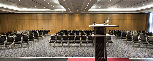 Saal 1 C | Maritim proArte Hotel Berlin Großer Konferenzsaal im Maritim proArte Hotel Berlin, bestuhlt für Präsentationen und Veranstaltungen.